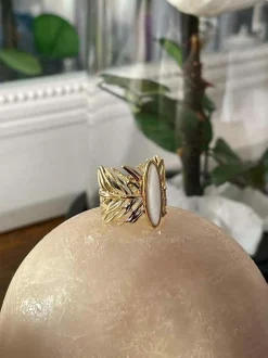 Bague Ajustable Blanc Tess