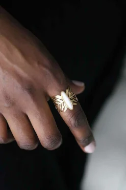 Bague Ajustable Blanc Tess