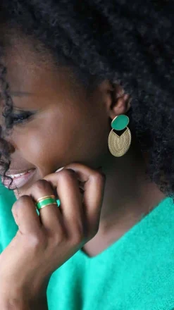 Bague Ajustable Vert Dulce