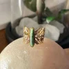 Bague Ajustable Vert Tess