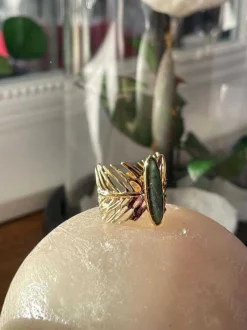 Bague Ajustable Vert Tess