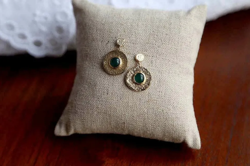 Boucles D'Oreille Canelle Rouge