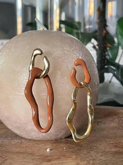 Boucles D'Oreille Marron Doris