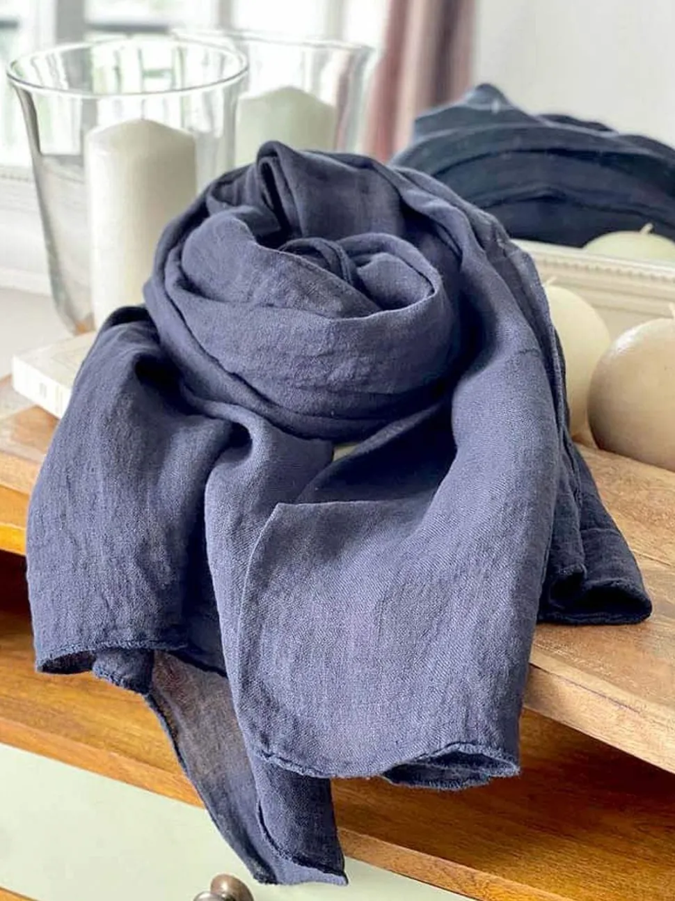 Foulard Bleu Marine Emery