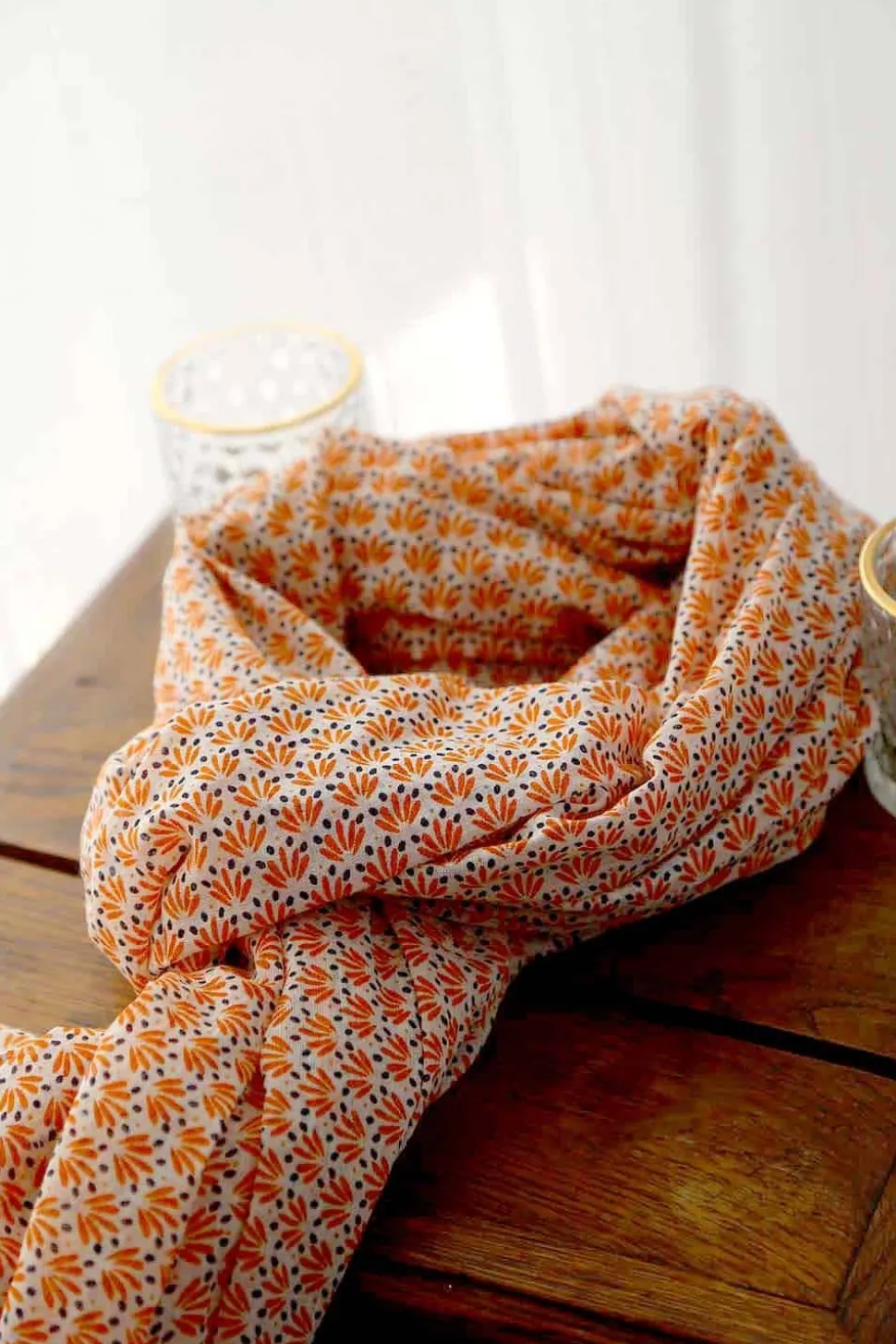 Foulard Homme Orange Brooklyn