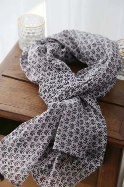 Foulard Homme Violet / Noir Brooklyn