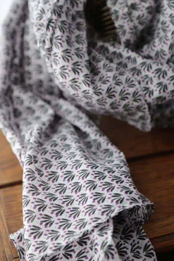 Foulard Homme Violet / Noir Brooklyn