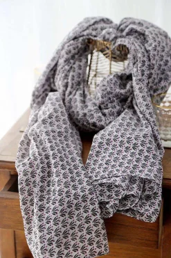 Foulard Homme Violet / Noir Brooklyn