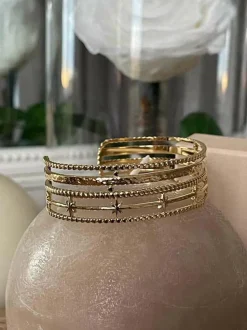 Jonc Multi Rangs Dore Katy