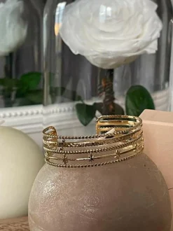 Jonc Multi Rangs Dore Katy