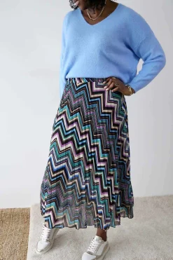 Jupe Plissee Violet Ziguy