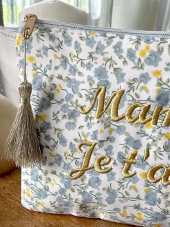 Pochette A Message Bleu Taje