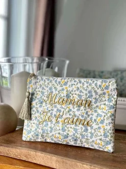 Pochette A Message Bleu Taje