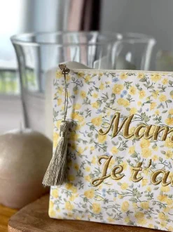 Pochette A Message Jaune Taje