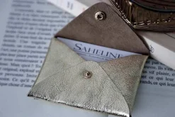 Porte-Cartes En Cuir Dore Ayden