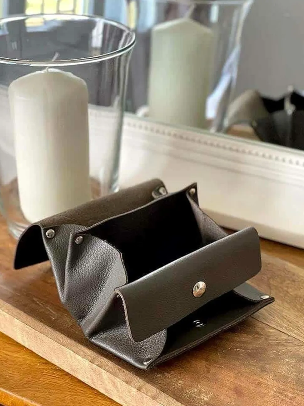 Porte-Cartes Gris Anthracite Avery