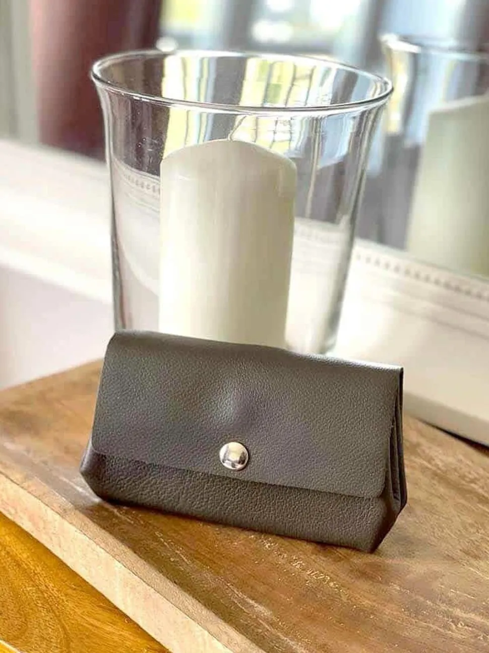 Porte-Cartes Gris Anthracite Avery