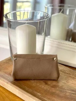 Porte-Cartes Marron Taupe Avery