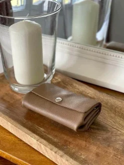 Porte-Cartes Marron Taupe Avery