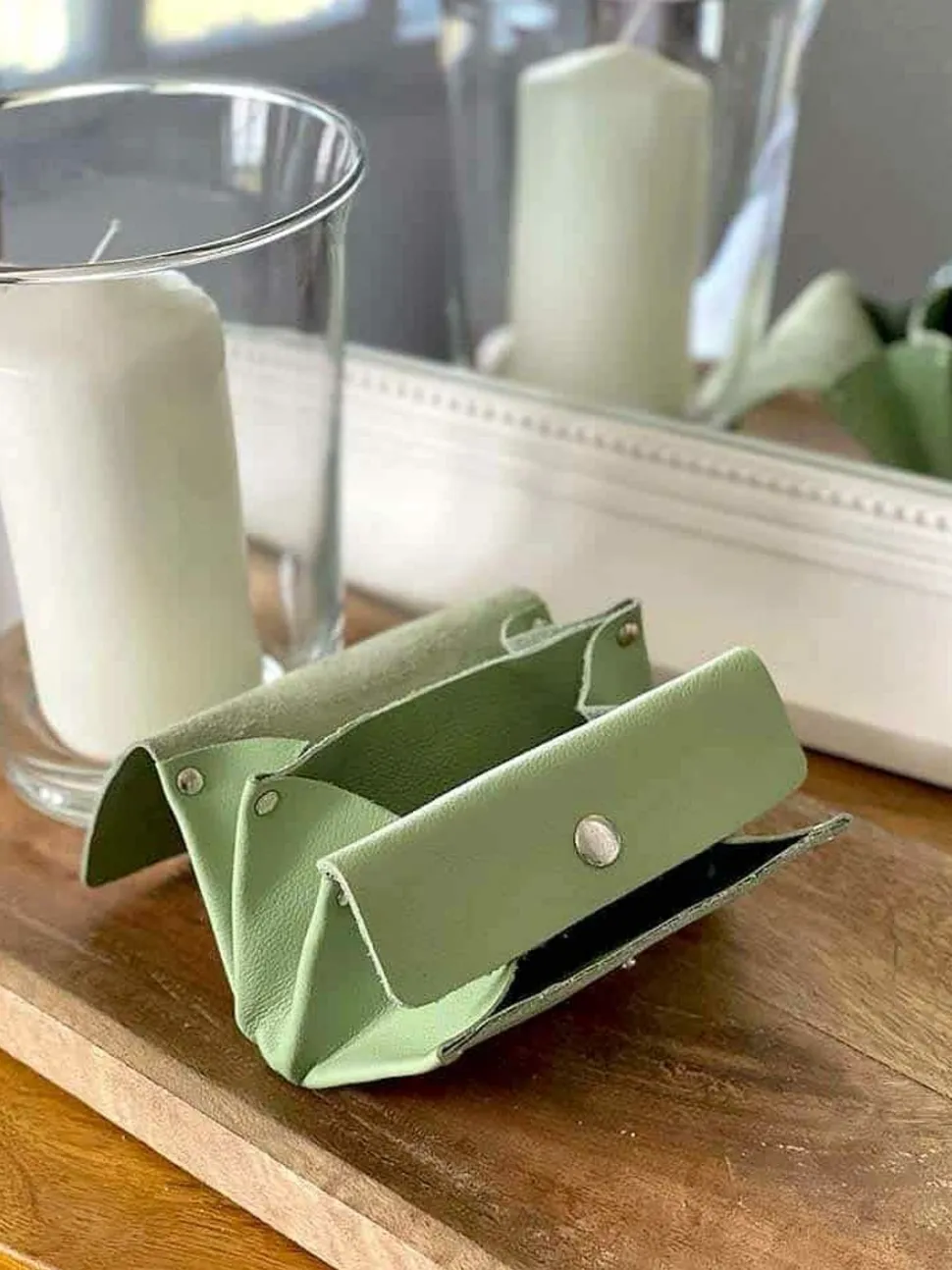 Porte-Cartes Vert Amande Avery