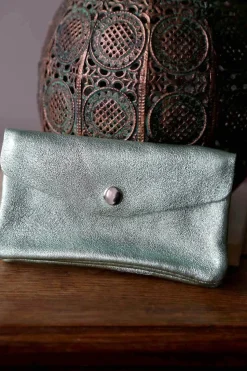 Porte-Cartes Vert Eau Lorna