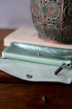 Porte-Cartes Vert Eau Lorna