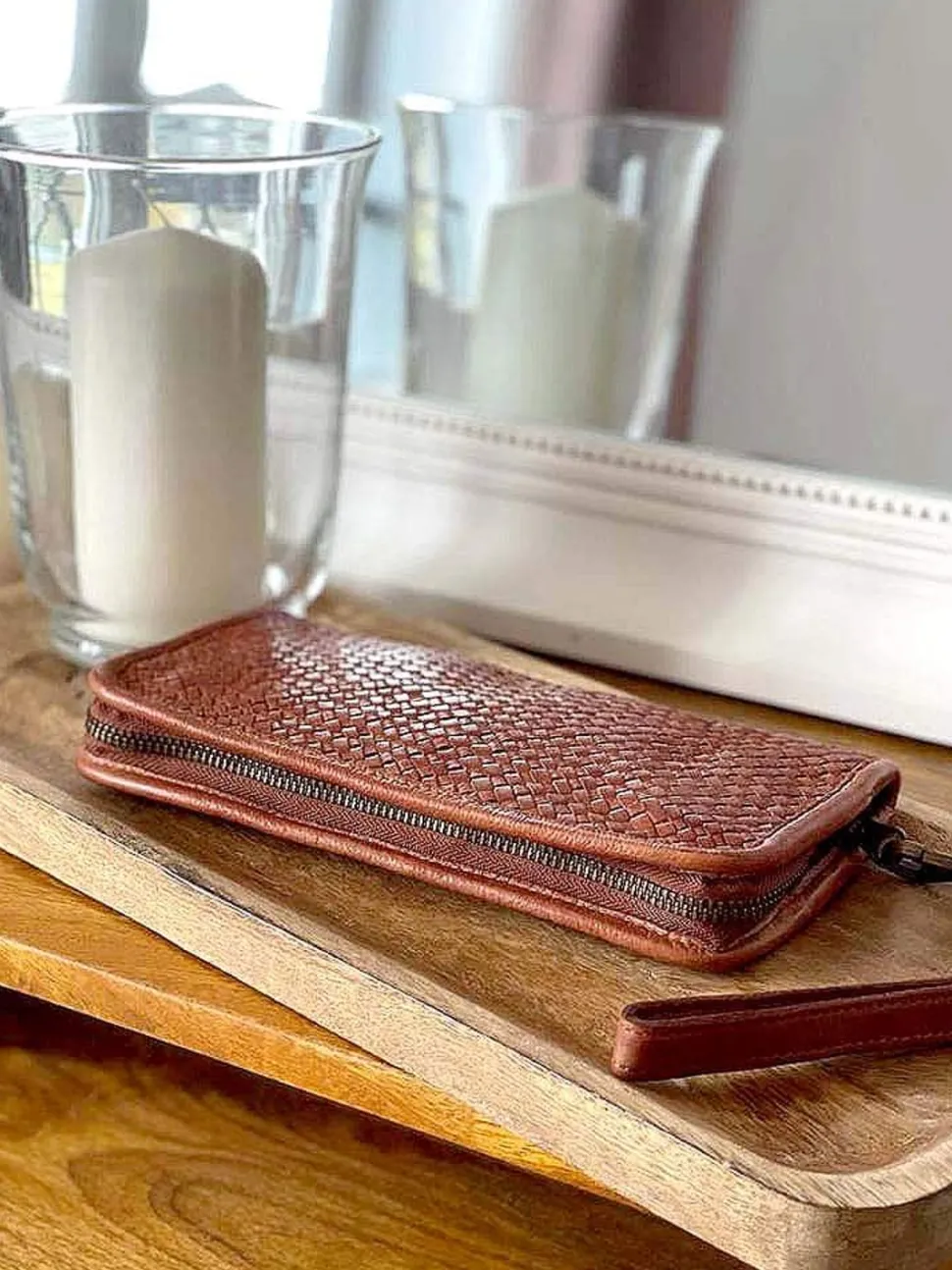 Portefeuille Compagnon Marron Camel Hector