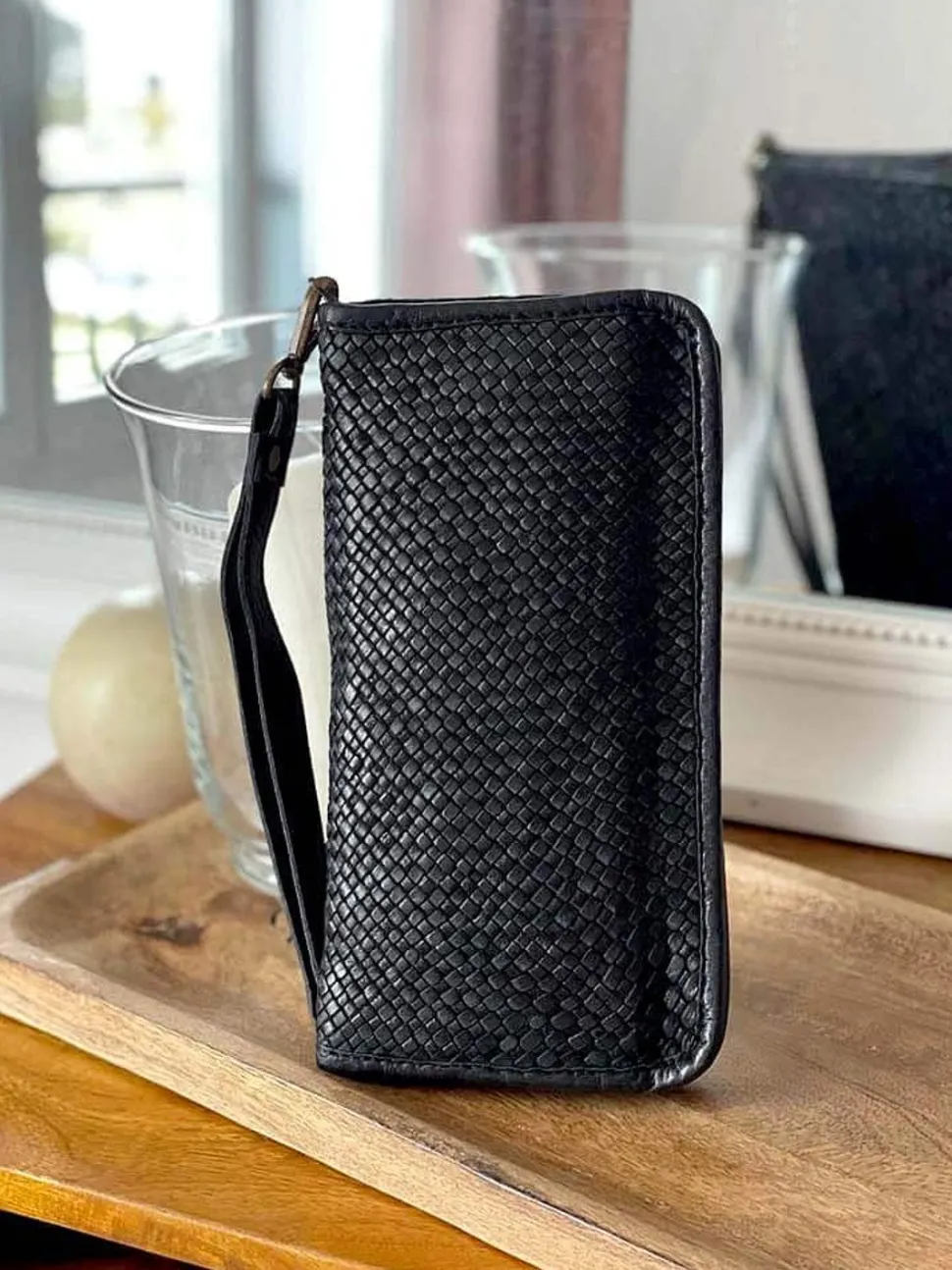 Portefeuille Compagnon Noir Hector