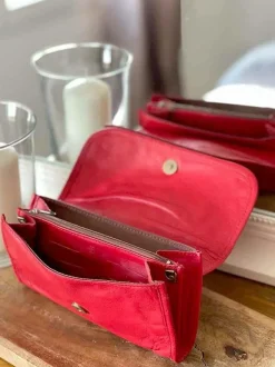 Portefeuille Compagnon Rouge Maelle