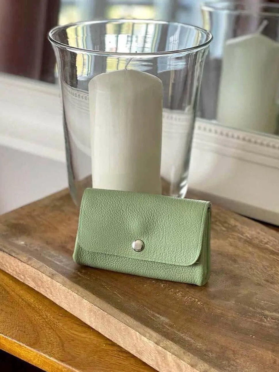 Porte-Monnaie Vert Amande Deepa