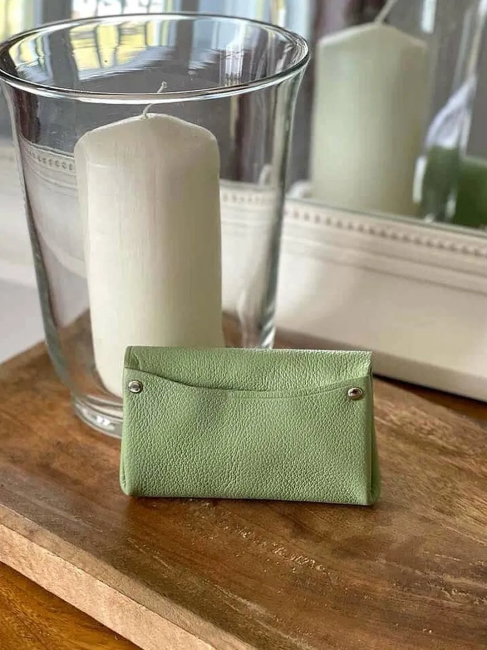 Porte-Monnaie Vert Amande Deepa