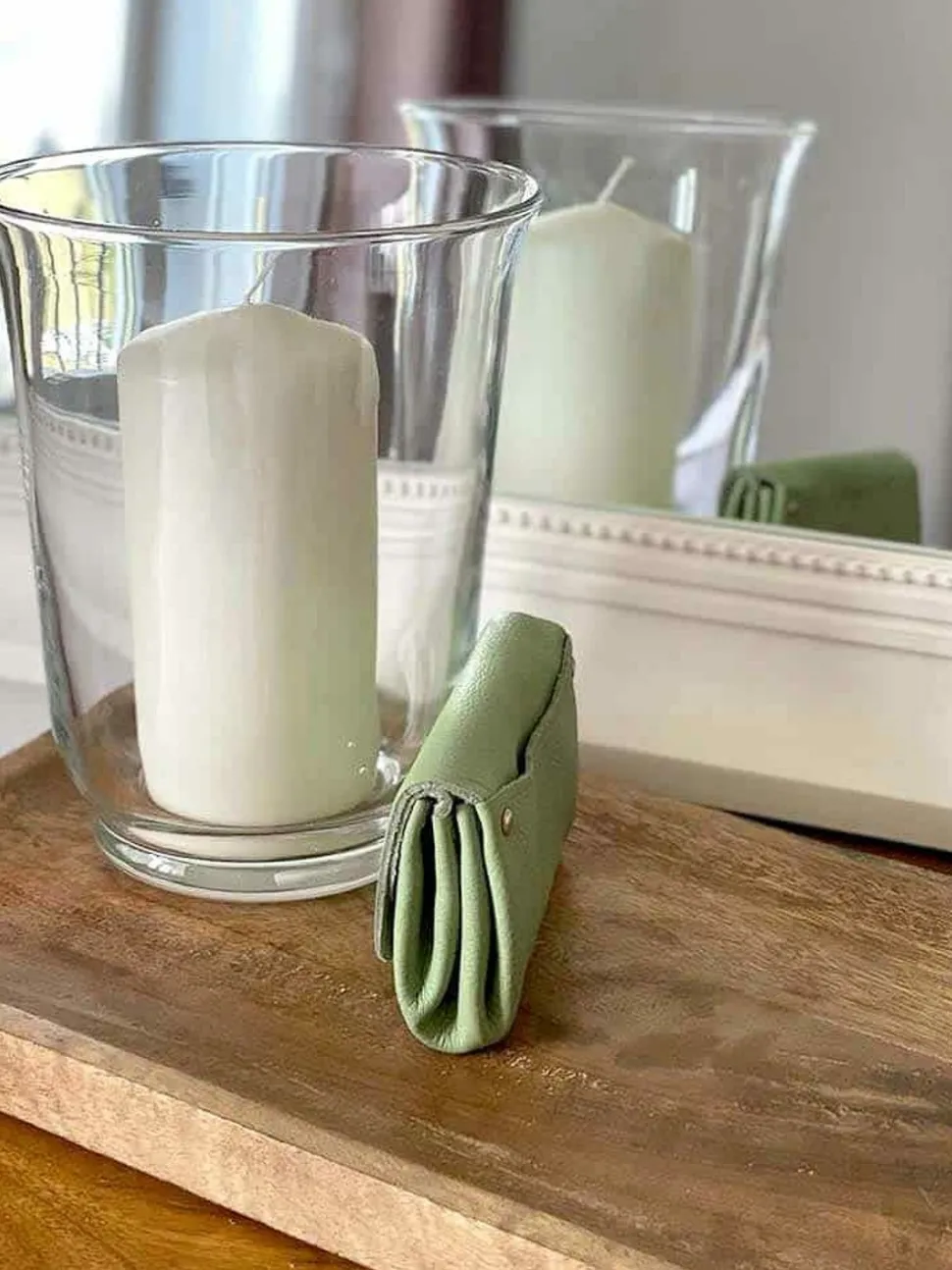 Porte-Monnaie Vert Amande Deepa