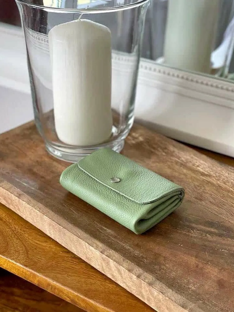 Porte-Monnaie Vert Amande Deepa