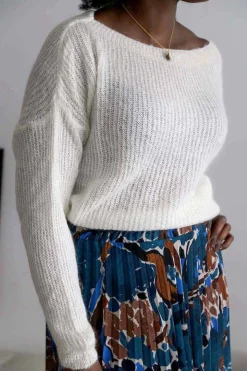 Pull Mohair Ecru Coline