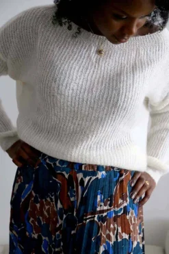 Pull Mohair Ecru Coline