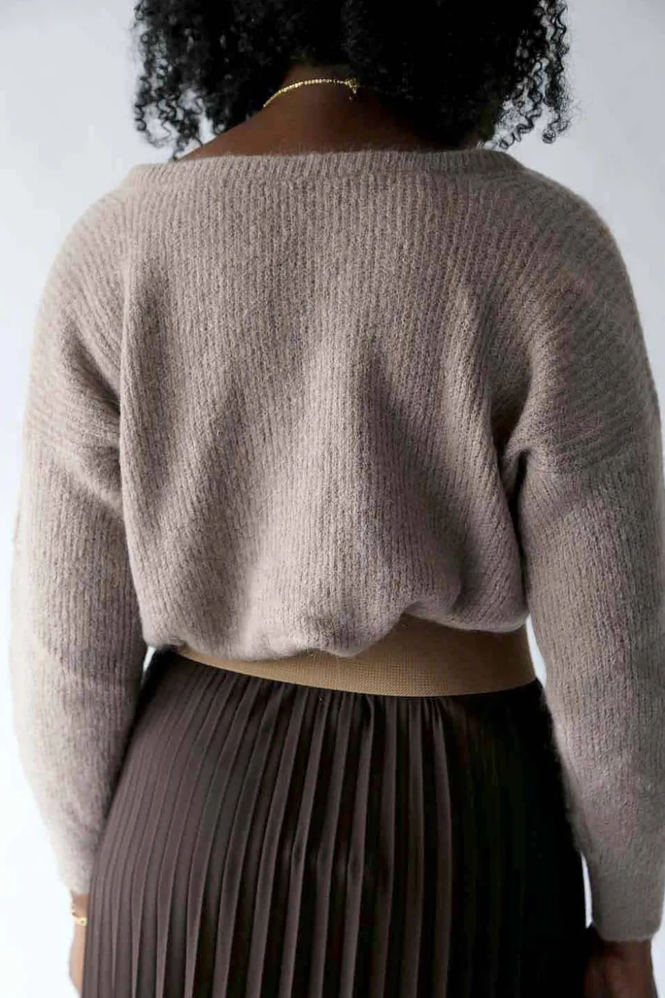 Pull Mohair Taupe Ozzie