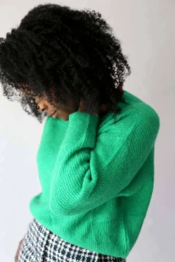 Pull Mohair Vert Coline