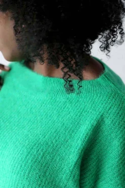 Pull Mohair Vert Coline