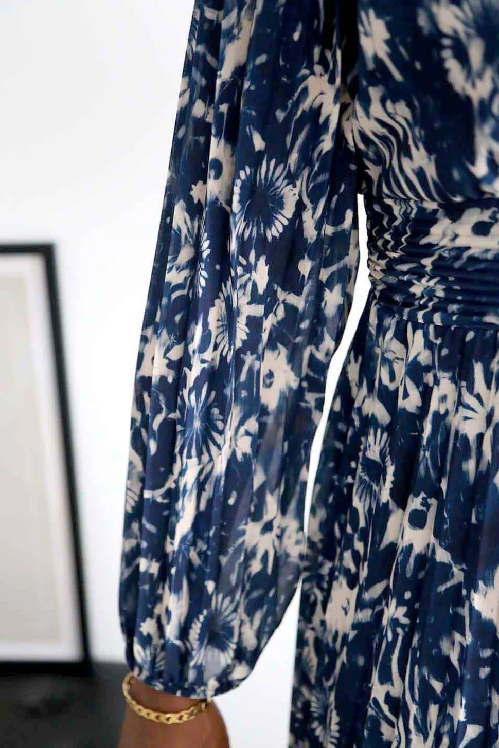 Robe Longue Imprime Bleu Lison