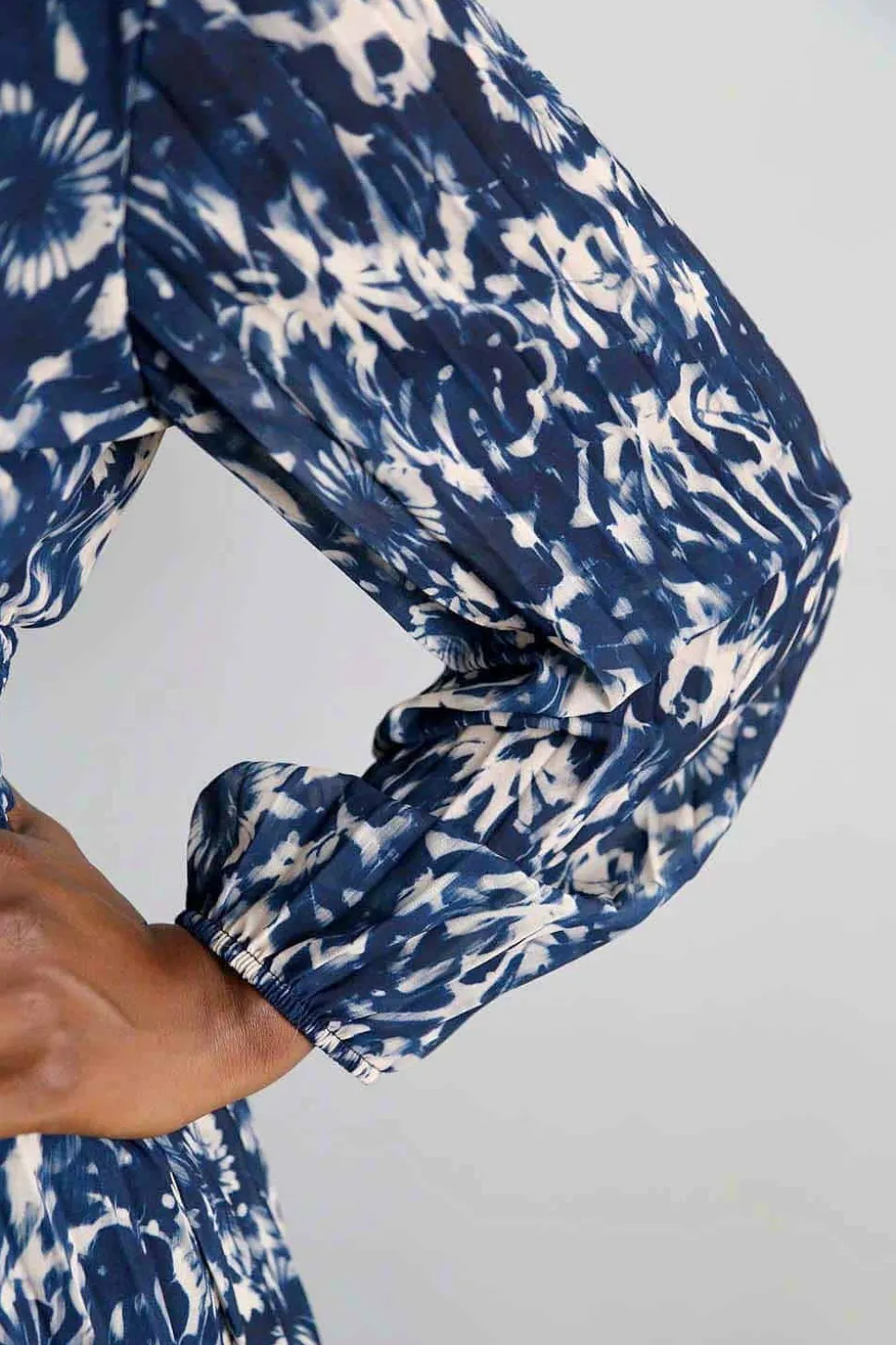 Robe Longue Imprime Bleu Lison