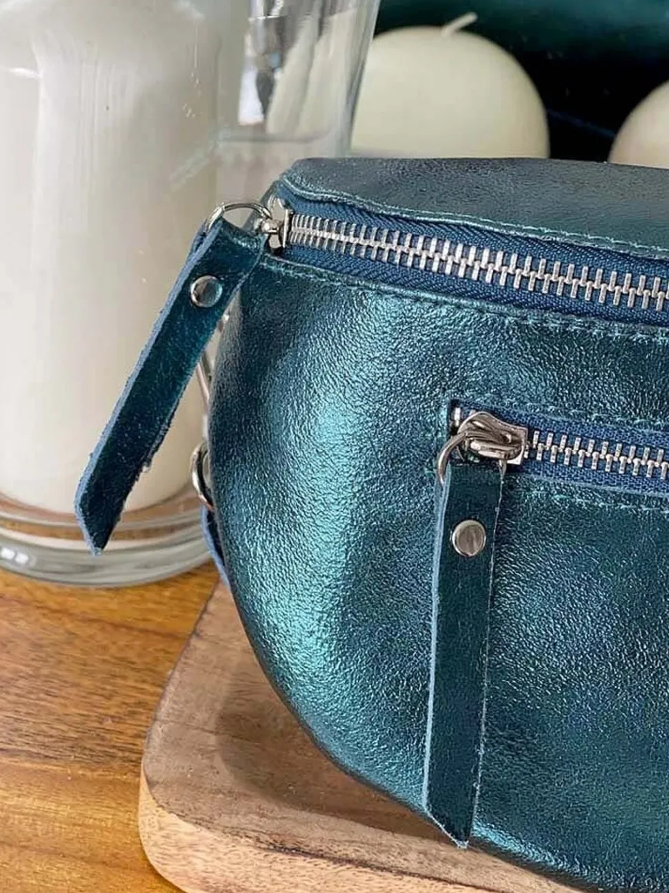 Sac Banane Bleu Petrole June