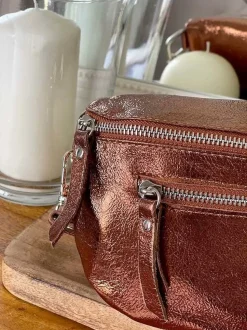 Sac Banane Marron Cuivre June