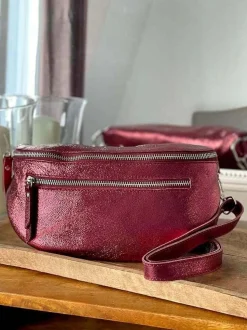 Sac Banane Rouge Bordeaux June