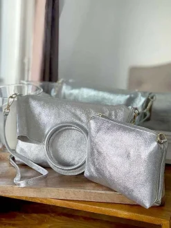 Sac Gris Argent Scarlett
