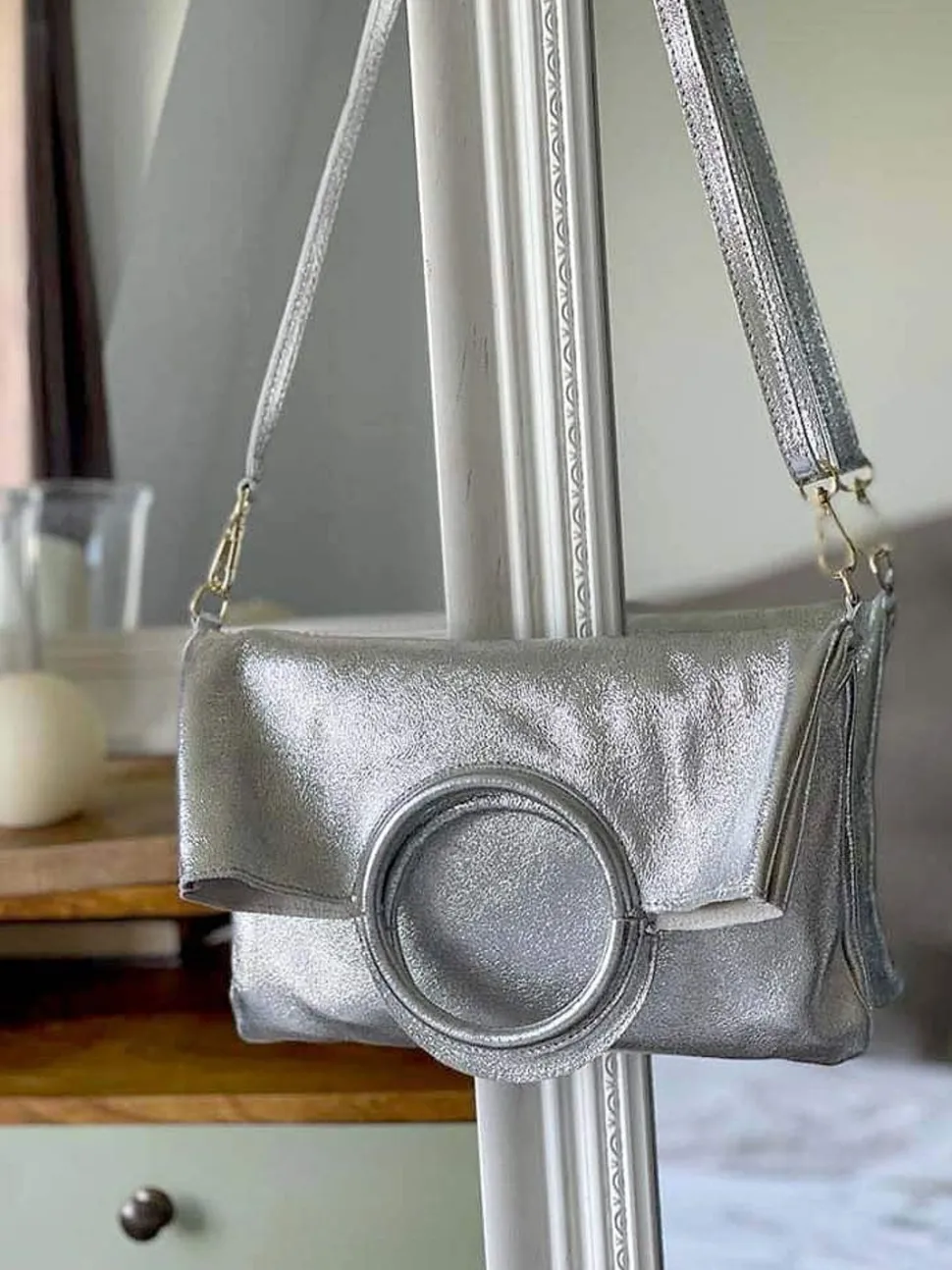 Sac Gris Argent Scarlett