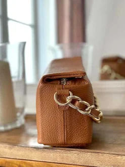 Sac Marron Camel Clover