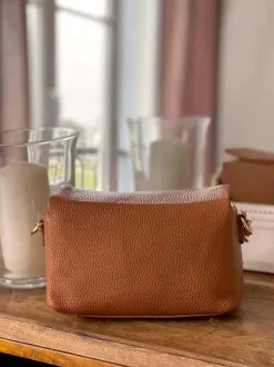 Sac Marron Camel Clover