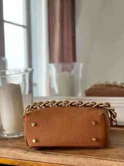 Sac Marron Camel Clover