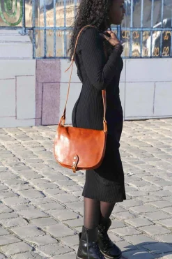 Sac Marron Camel Stefania
