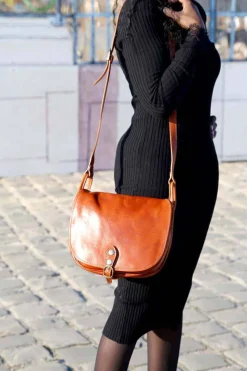 Sac Marron Camel Stefania